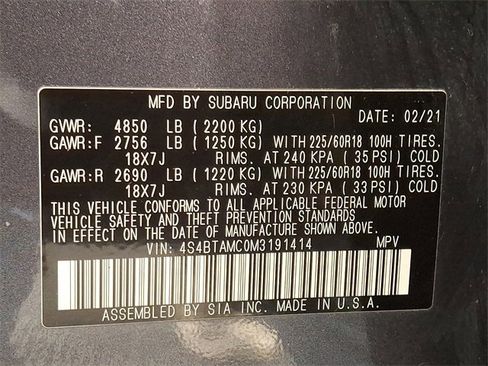 Used 2021 Subaru Outback Limited w/ Popular Package #2 image 26