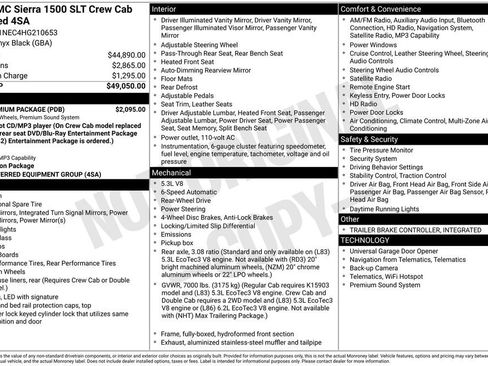 Used 2017 GMC Sierra 1500 SLT w/ SLT Premium Package image 6