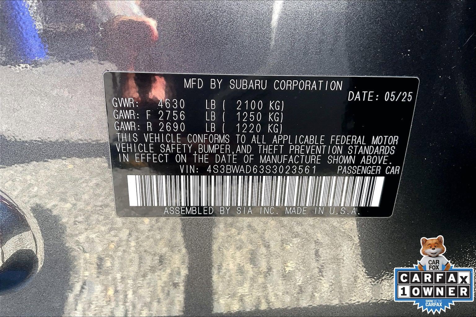 Certified 2025 Subaru Legacy Premium AWD/4WD image 33
