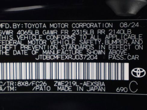 Certified 2024 Toyota Corolla SE FWD image 17