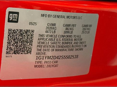 New 2025 Chevrolet Corvette E-Ray w/ Stealth Interior Trim Package image 31