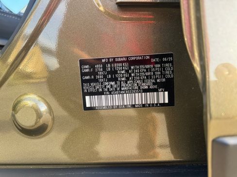 Used 2025 Subaru Outback Limited w/ Popular Package #2 image 39