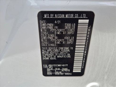 Used 2021 Nissan Armada Platinum RWD image 15