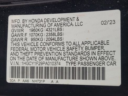 Used 2023 Honda Accord LX image 33
