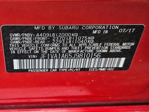Used 2018 Subaru WRX AWD/4WD image 23