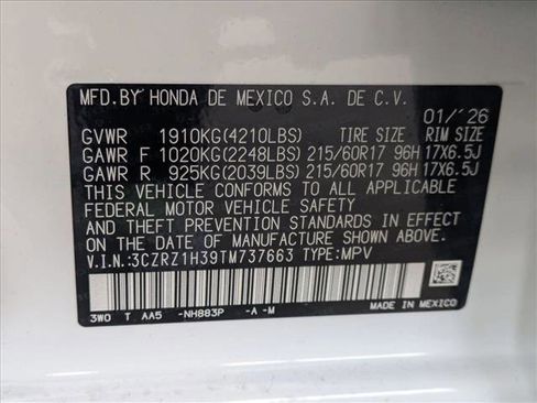 New 2026 Honda HR-V LX image 17