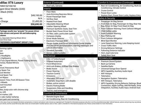 Certified 2025 Cadillac XT6 Luxury FWD image 4