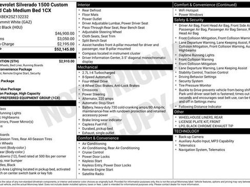 Certified 2025 Chevrolet Silverado 1500 Custom w/ Rally Edition AWD/4WD image 17