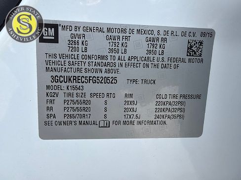 Used 2015 Chevrolet Silverado 1500 LT w/ LT Convenience Package AWD/4WD image 31