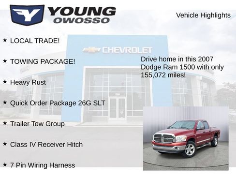 Used 2007 Dodge Ram 1500 Truck SLT w/ Quad Cab Big Horn Value Group AWD/4WD image 8