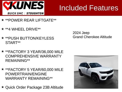 Used 2024 Jeep Grand Cherokee Altitude AWD/4WD image 3