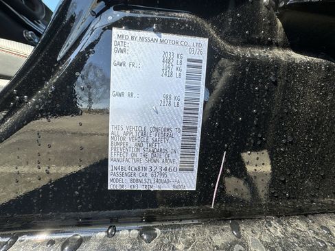 New 2026 Nissan Altima 2.5 SR w/ SR Midnight Edition Package image 42