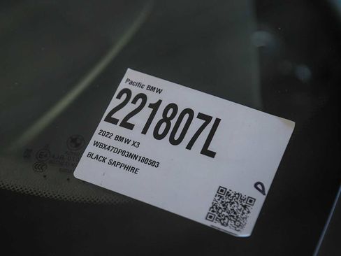 Certified 2022 BMW X3 sDrive30i w/ Convenience Package w/ZPA image 25