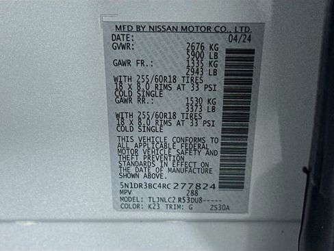 Certified 2024 Nissan Pathfinder SV AWD/4WD image 30