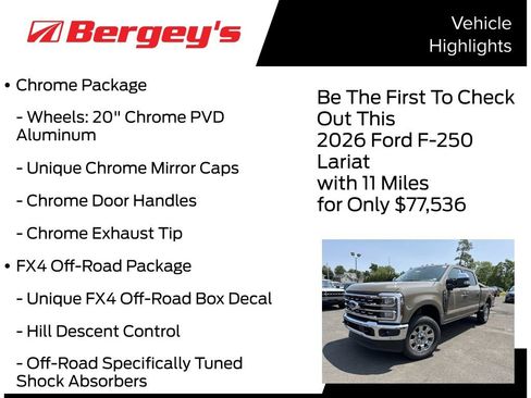 New 2026 Ford F250 Lariat w/ Lariat Ultimate Package AWD/4WD image 5