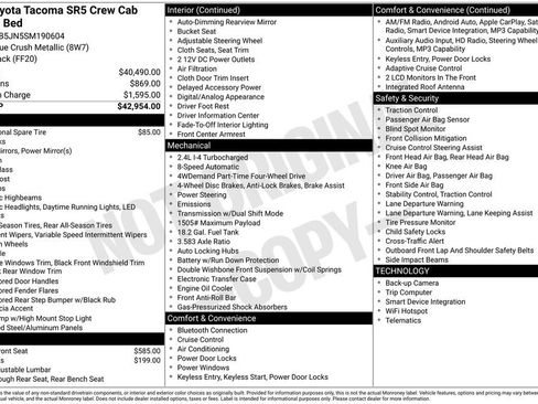 Used 2025 Toyota Tacoma SR5 image 14