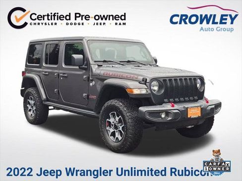 Certified 2022 Jeep Wrangler Unlimited Rubicon w/ Cold Weather Group AWD/4WD image 1