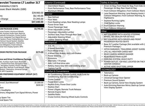 Used 2022 Chevrolet Traverse LT w/ LT Premium Package image 31