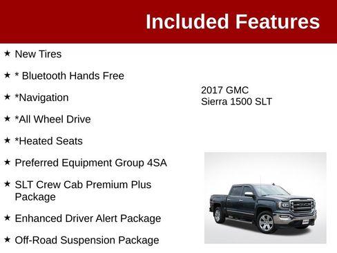 Used 2017 GMC Sierra 1500 SLT AWD/4WD image 3