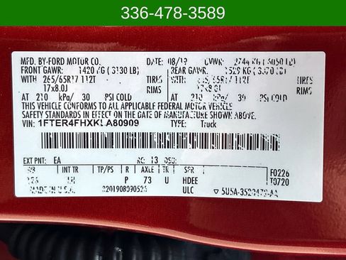 Used 2019 Ford Ranger XLT w/ Equipment Group 302A Luxury AWD/4WD image 28