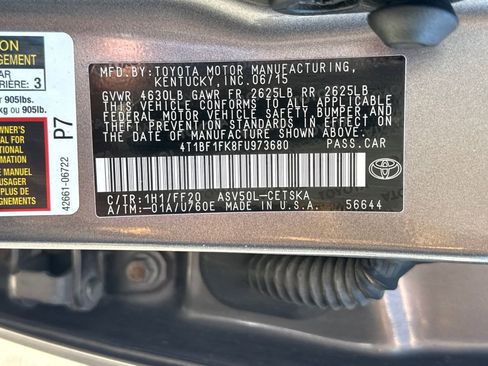 Used 2015 Toyota Camry SE FWD image 30