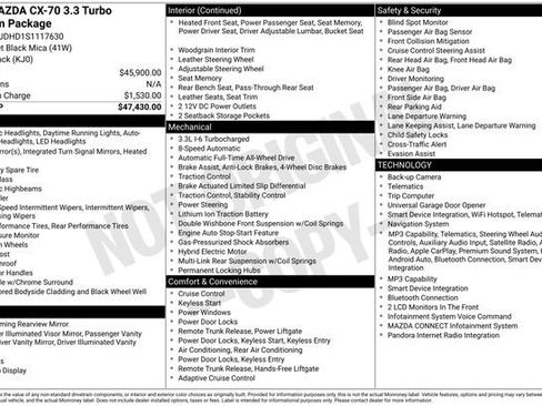 Certified 2025 MAZDA CX-70 3.3 Turbo w/ Premium Package AWD/4WD image 8
