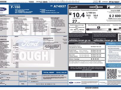 Certified 2023 Ford F150 Platinum w/ FX4 Off-Road Package
