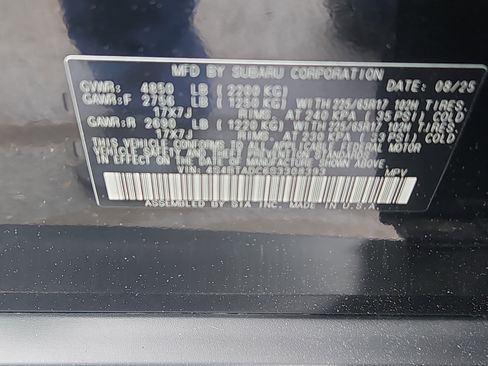Certified 2025 Subaru Outback Premium AWD/4WD image 7