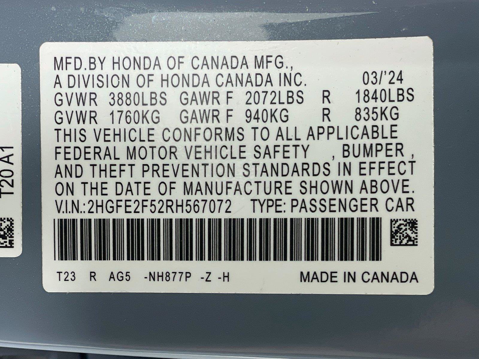 Used 2024 Honda Civic Sport image 34