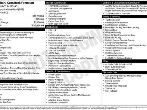 Used 2025 Subaru Crosstrek 2.0i Premium image 5