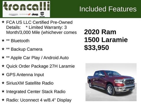 Certified 2020 RAM 1500 Laramie image 5