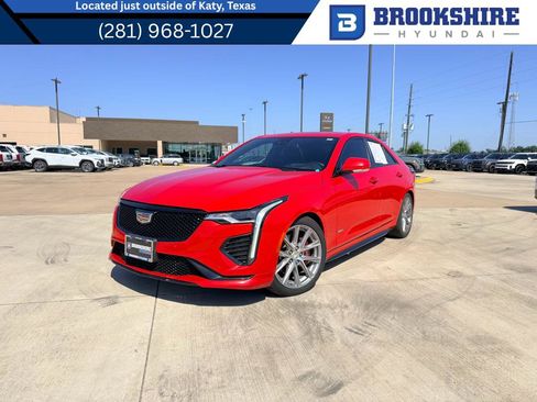 Used 2021 Cadillac CT4 V w/ Technology Package RWD image 1
