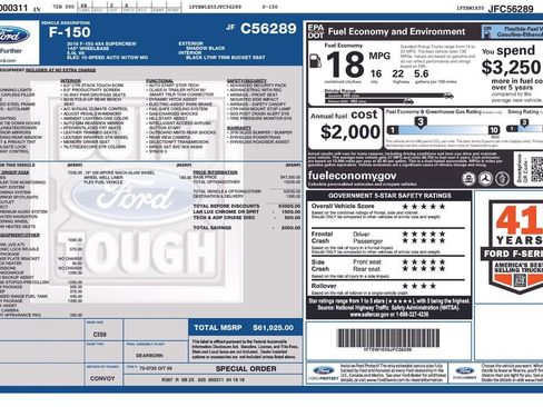 Used 2018 Ford F150 Lariat w/ Equipment Group 502A Luxury AWD/4WD image 41