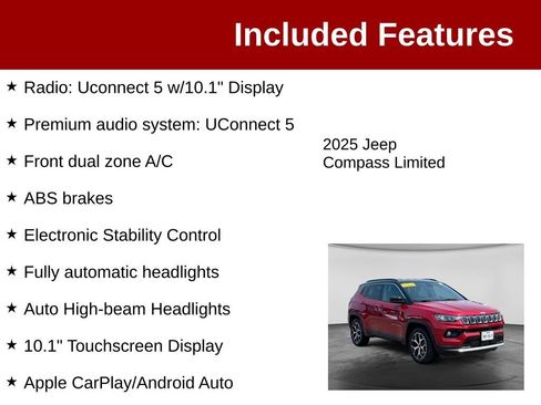 Used 2025 Jeep Compass Limited AWD/4WD image 3