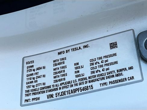 Used 2023 Tesla Model 3 Standard Range RWD image 26