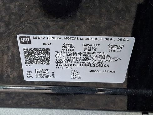 Certified 2024 Chevrolet Equinox LT w/ LPO, Floor Liner Package FWD image 30