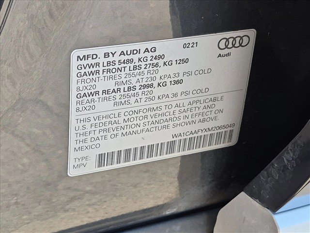 Used 2021 Audi Q5 Prestige w/ Prestige Package AWD/4WD image 27
