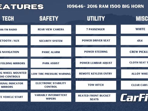 Used 2016 RAM 1500 Big Horn image 35