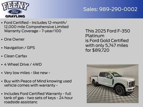 Certified 2025 Ford F350 Platinum image 5