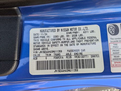 Used 2025 Nissan Z Sport w/ Floor Mat Package RWD image 15