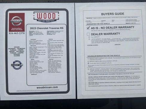 Used 2023 Chevrolet Traverse RS w/ LPO, Floor Liner Package image 11