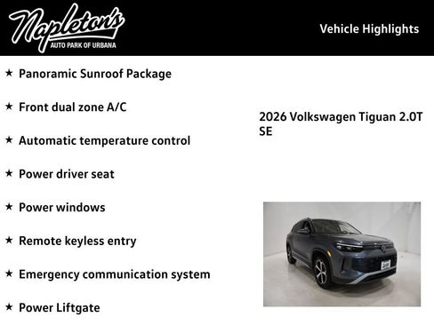 New 2026 Volkswagen Tiguan SE AWD/4WD image 15