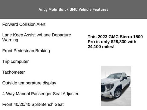 Used 2023 GMC Sierra 1500 Pro w/ Convenience Package RWD image 8