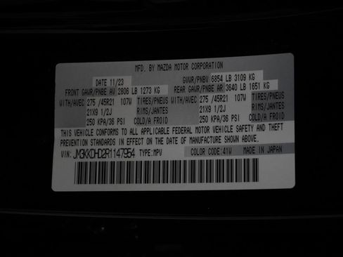 Used 2024 MAZDA CX-90 3.3 Turbo w/ Premium Package image 59