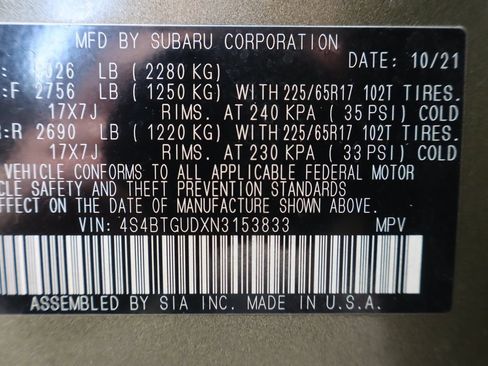 Used 2022 Subaru Outback Wilderness w/ Wilderness Package AWD/4WD image 47