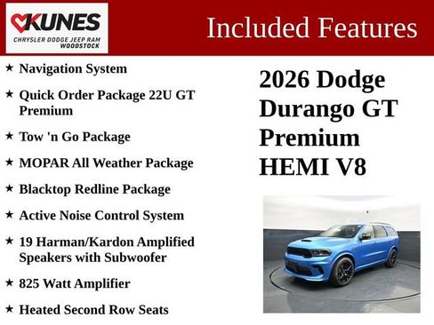 New 2026 Dodge Durango GT AWD/4WD image 3