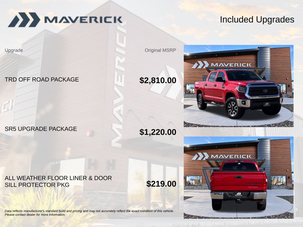Used 2018 Toyota Tundra SR5 w/ TRD Off Road Package AWD/4WD image 8