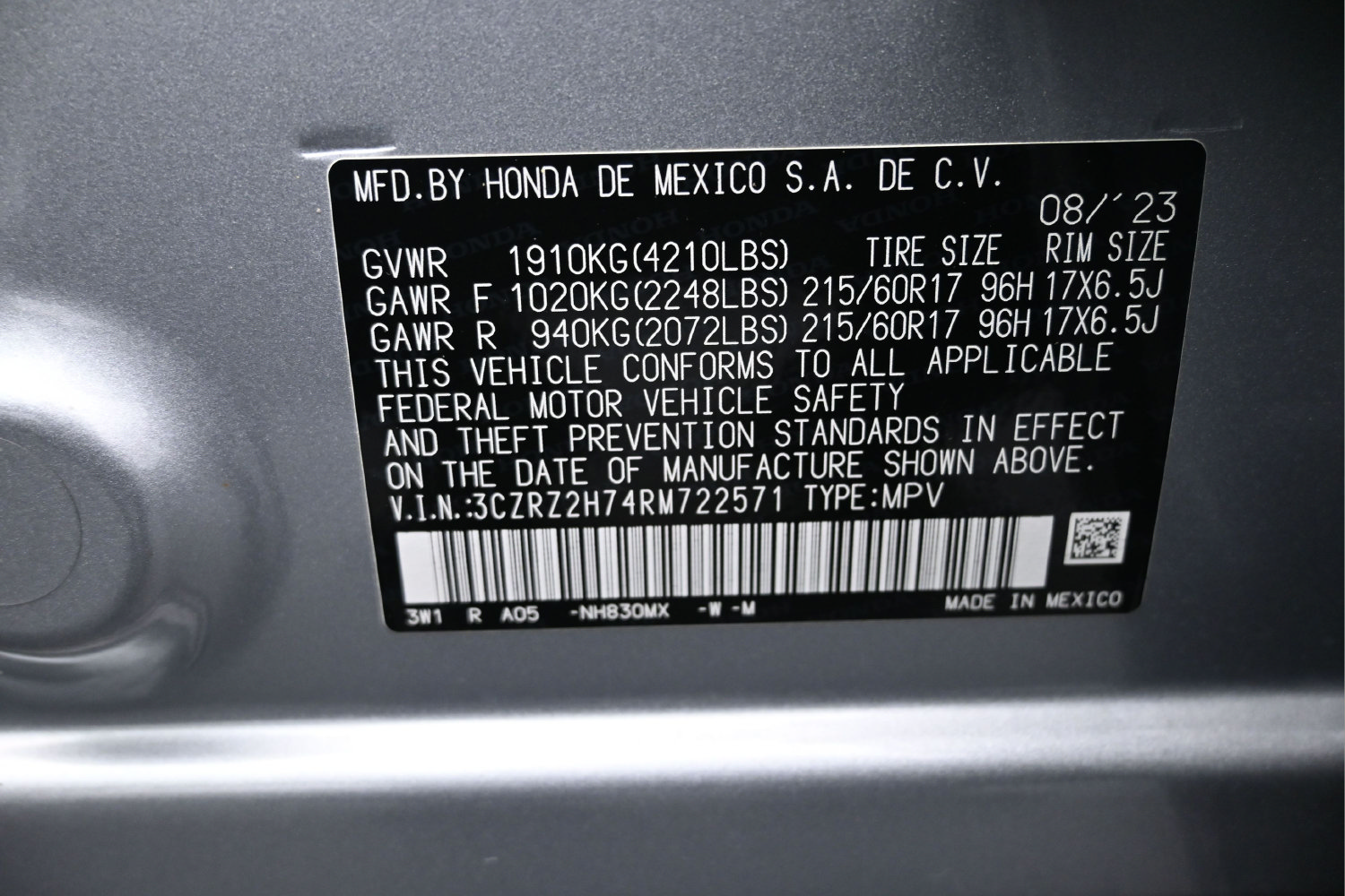 Used 2024 Honda HR-V EX-L image 25