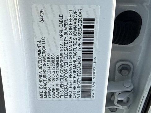 Certified 2025 Honda Accord LX image 20