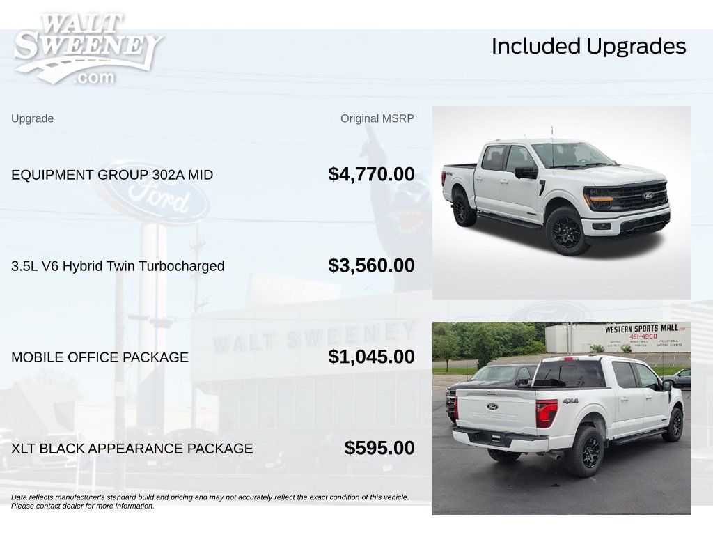 Certified 2024 Ford F150 XLT w/ Equipment Group 302A MID AWD/4WD image 12